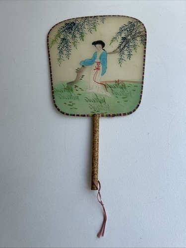 Antique asian hand - hand, painted
