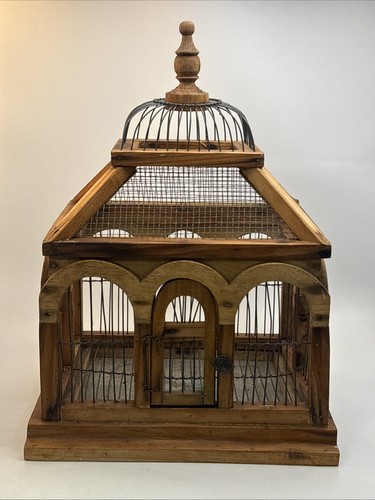 Rare big antique wooden bird - big,