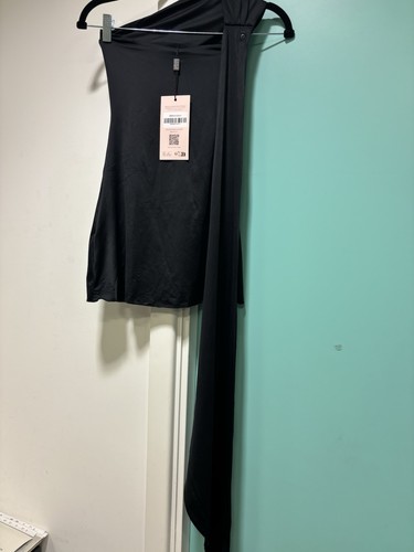 Polly black slinky - , scarf