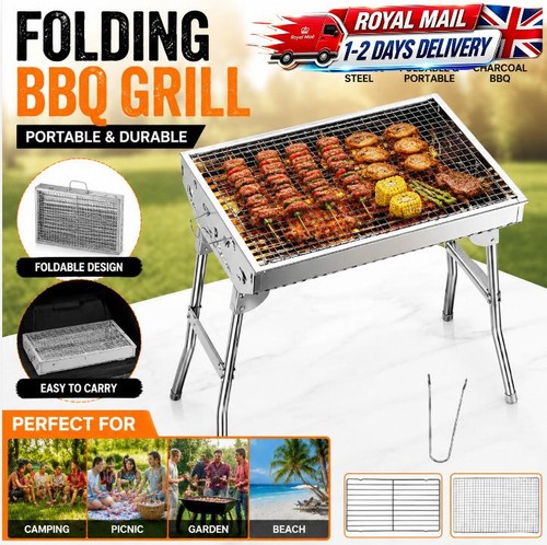 Portable folding charcoal bbq - portable,