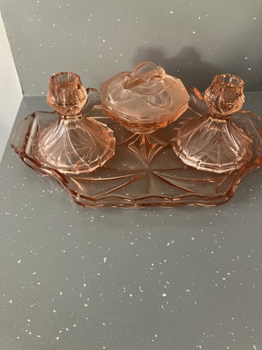 Vintage glass dressing table - vintage,