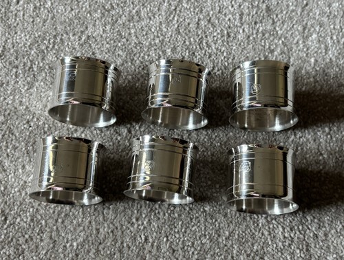 Set silver napkin rings - ,