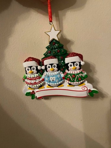 Personalised penguin family - personalised,