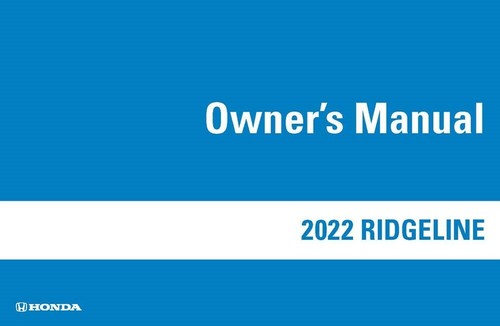 2022 honda ridgeline owner - 2022, owner's