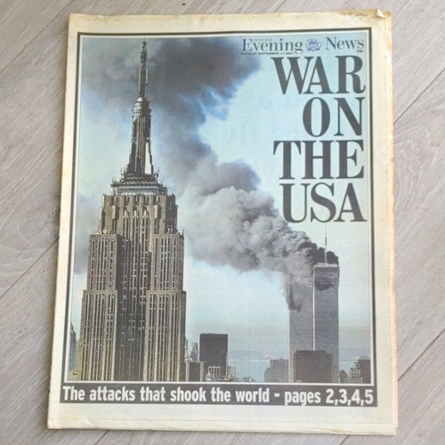 Evening news front page - page:, war
