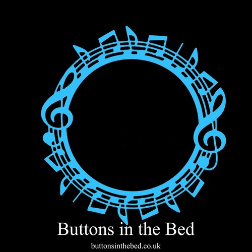 Music notes circular frame - notes,
