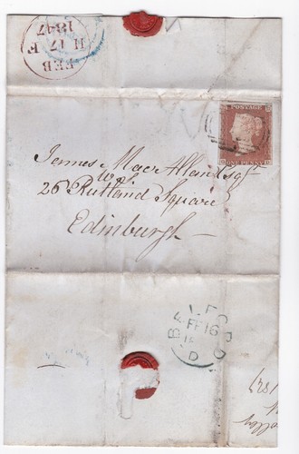 1847 fine penny - qv,