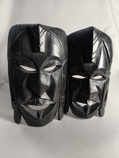 Vintage hand masks carved - masks,