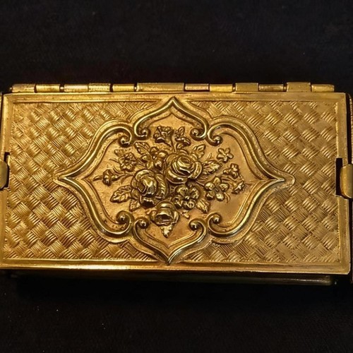 Brass folding needle book - needle,