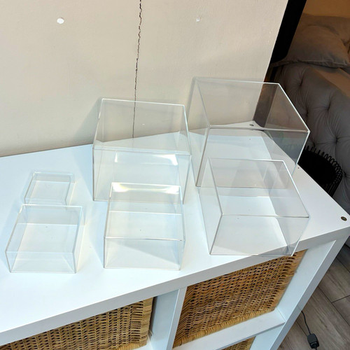 Clear acrylic display - clear, stand