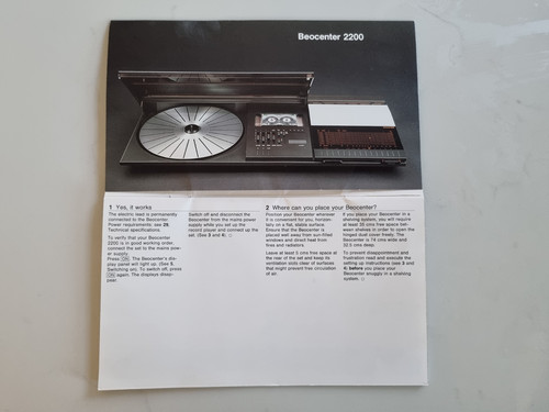 Rare bang olufsen beocentre - bang,