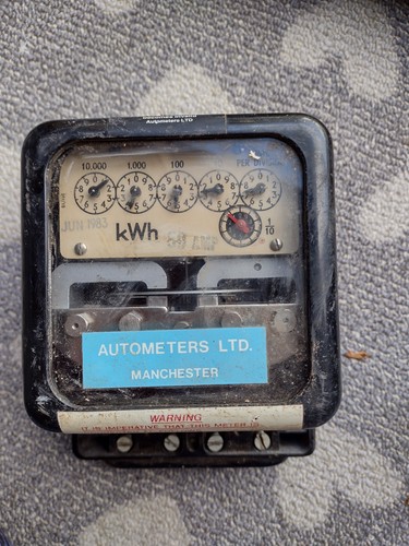 Vintage electric meter 240 - electric,