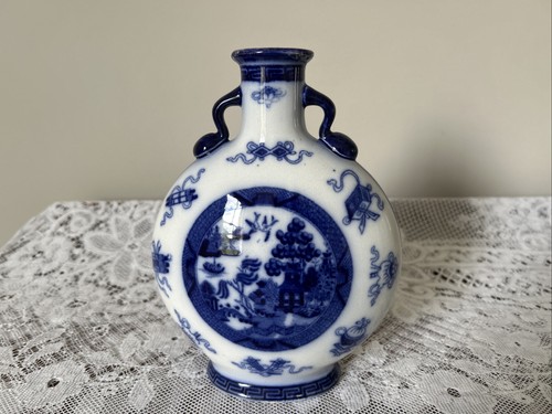 Antique minton blue and - and, white
