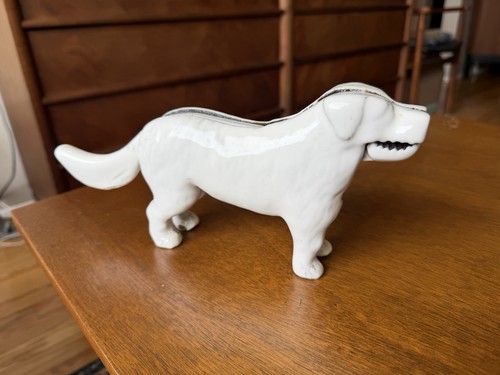 Antique rare cast iron dog - cast,