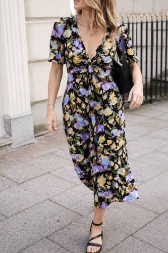 Jigsaw floral tea dress size - floral,