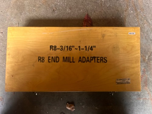 End mill adapter set 8 - r8, of