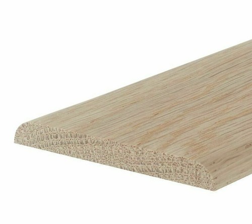Solid oak flat threshold strip - flat,