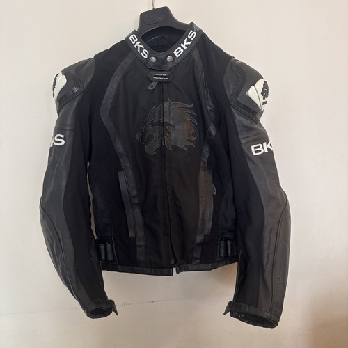 Bks leather motorcycle jacket - bks,