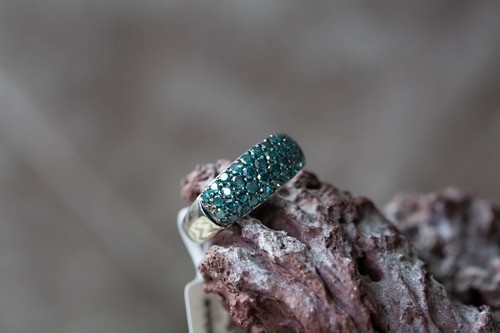1ct blue diamond - diamond, sterling