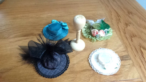 Dolls house ladies hats - 4,