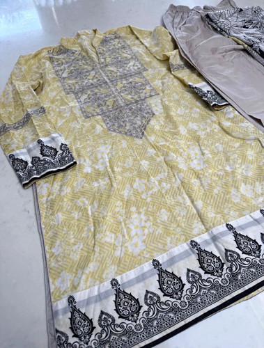 Nishat women yellow grey - nishat, women’s