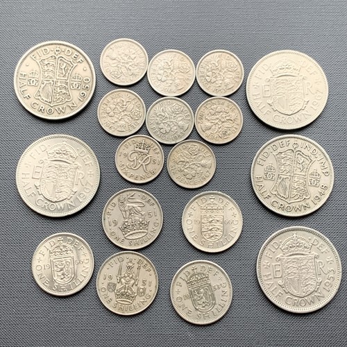Coins job lot shillings - coins.,