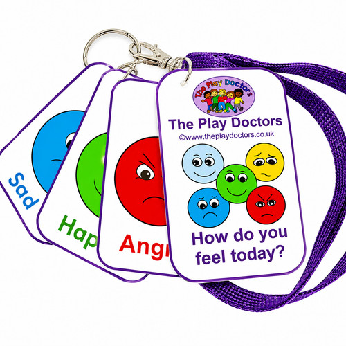 Emotion feeling cards - cards, lanyard