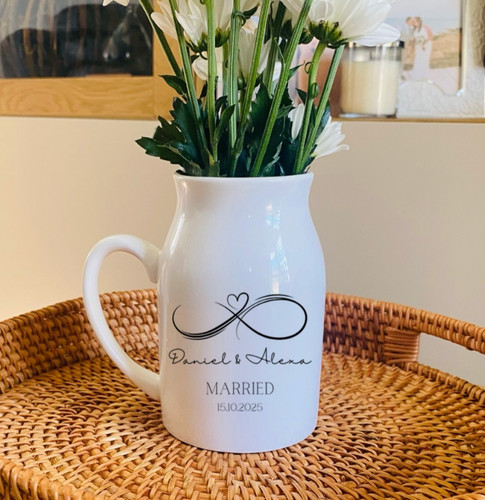 Personalised anniversary vase - anniversary,