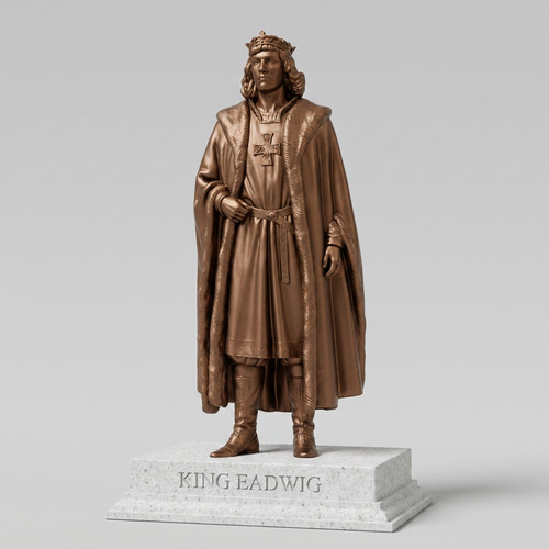 King eadwig statue house - king,