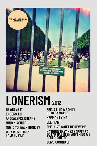 Tame impala lonerism - tame, a3