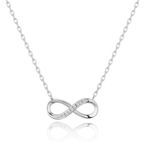 Silver plated infinity - infinity, pendant
