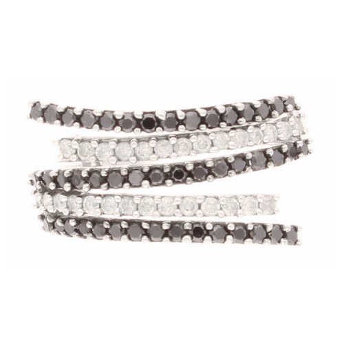 9carat white gold - black, &