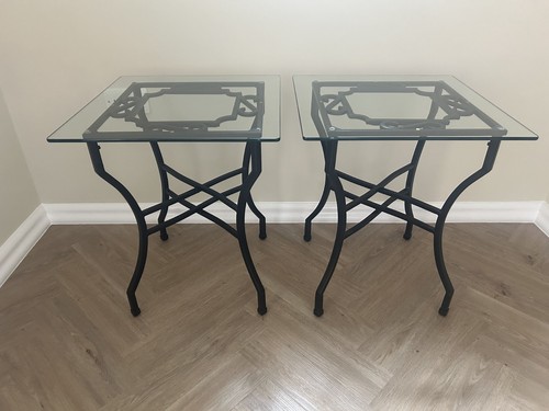 Black steel and glass - black,
