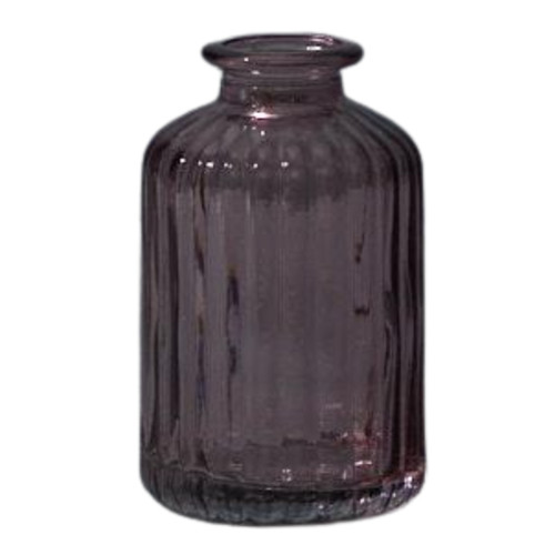 Satchville ribbed glass bottle - ribbed,