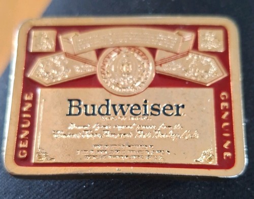 Budweiser beer belt buckle - beer,