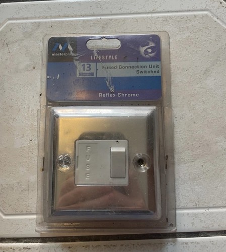 Masterplug metal 13a switched - metal,