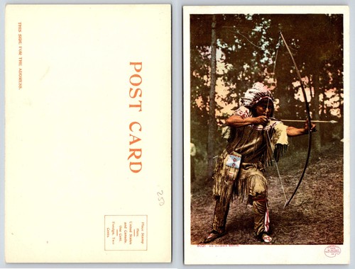 Ojibwa brave shooting bow - ojibwa,
