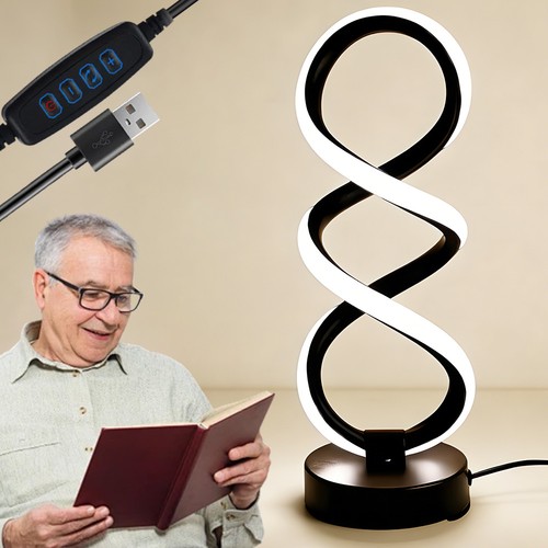 Spiral shaped led table - spiral, lamp