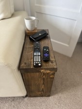 Rustic end sofa side table