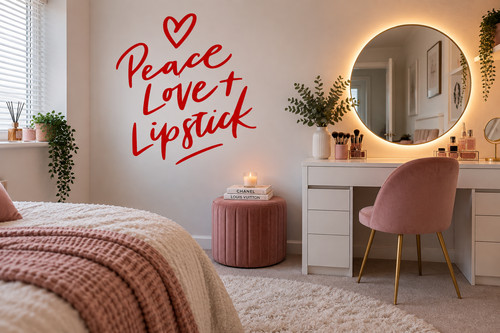 Peace love lipstick - love, makeup