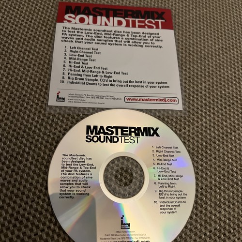Mastermix only soundtest cd - only,