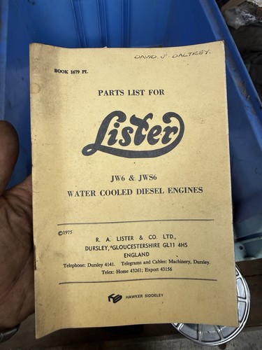 Job lot lister diesel - lot, parts