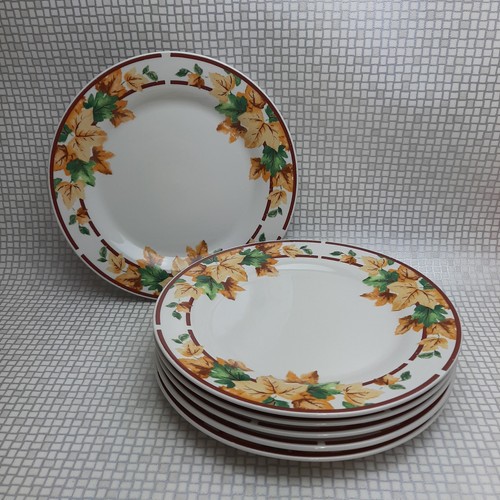 Vintage autumn leaves dinner - autumn,
