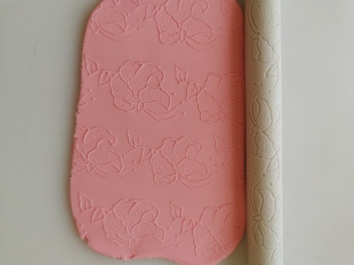 Ceramic textured rolling pin - textured,