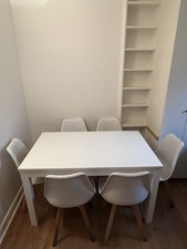 White IKEA Dining Table and