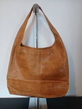Brown Caramel Leather Hobo Bag