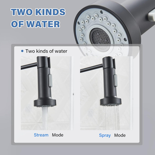 Black kitchen tap sink mixer - kitchen,