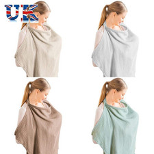 Mum Breastfeeding Nursing Cover Up Baby Poncho Shawl Udder Cotton Blanket NEW