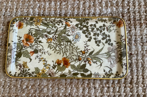 Vintage floral plastic - floral,