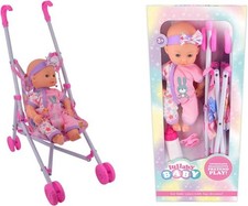 Baby Doll Set Doll with Pram